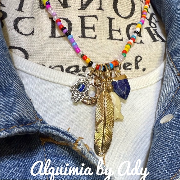 Alquimia by Ady Multicolor Beaded Necklace - Picture 1 of 3